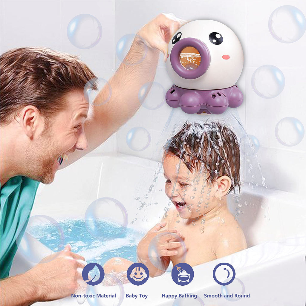 Octopus Fountain Bath Toy Water Jet Rotating Shower Bathroom Toy Summer Water Toys Sprinkler Beach Toys Kids Water Toys Rabio Toys & clothin