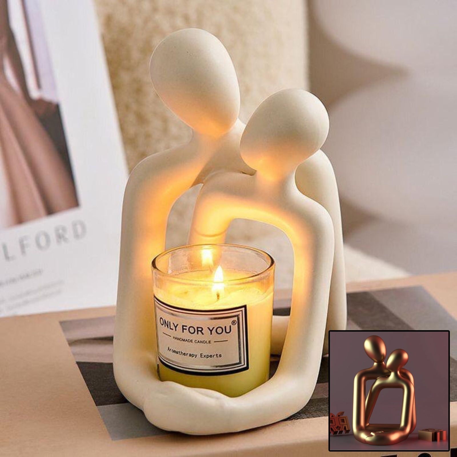 Loving Couple Resin Statue CJdropshipping