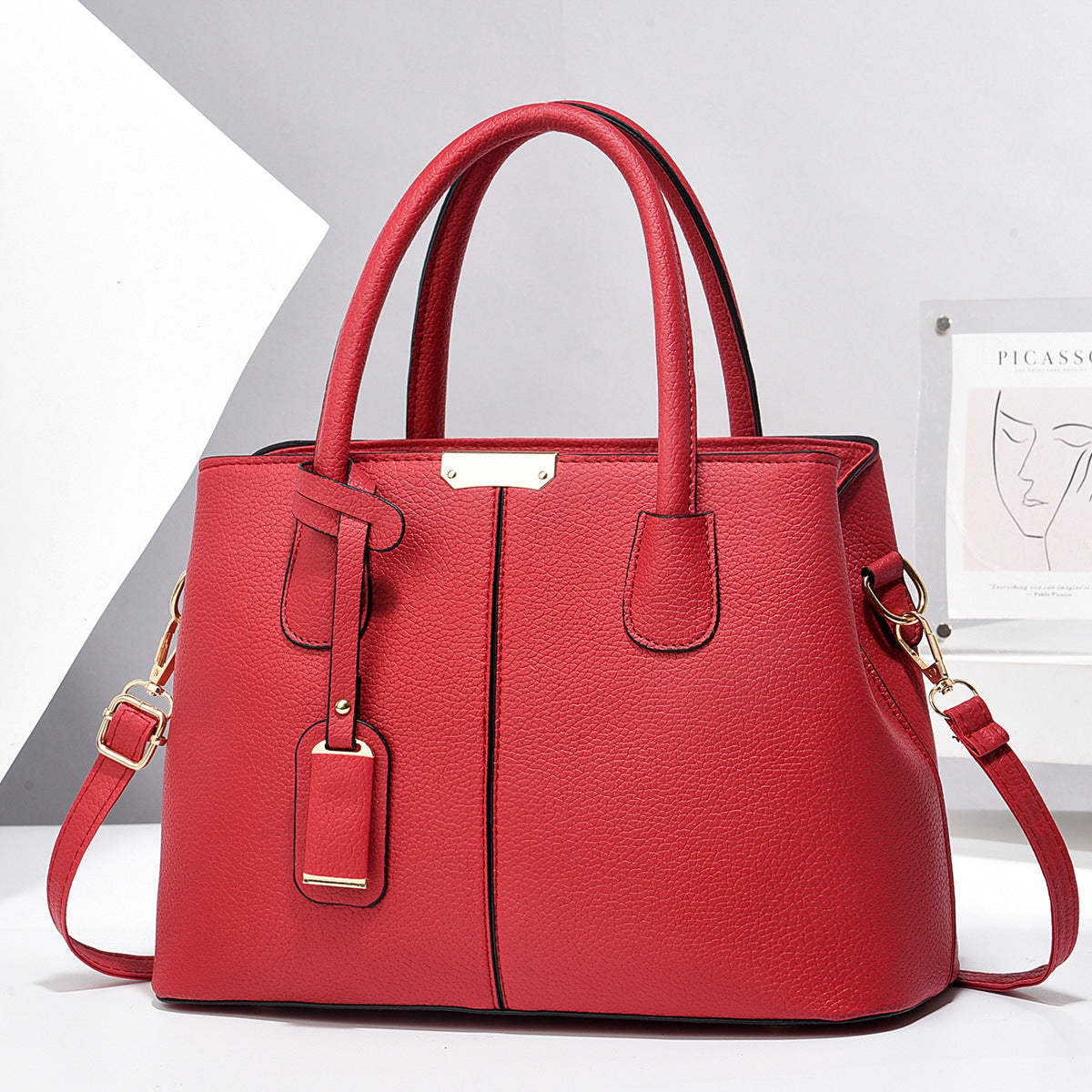 Women PU Leather Handbags Ladies Large Capacity Tote Bag Female Square Shoulder Bags New Fashion Crossbody Bags Rabio Toys & clothin