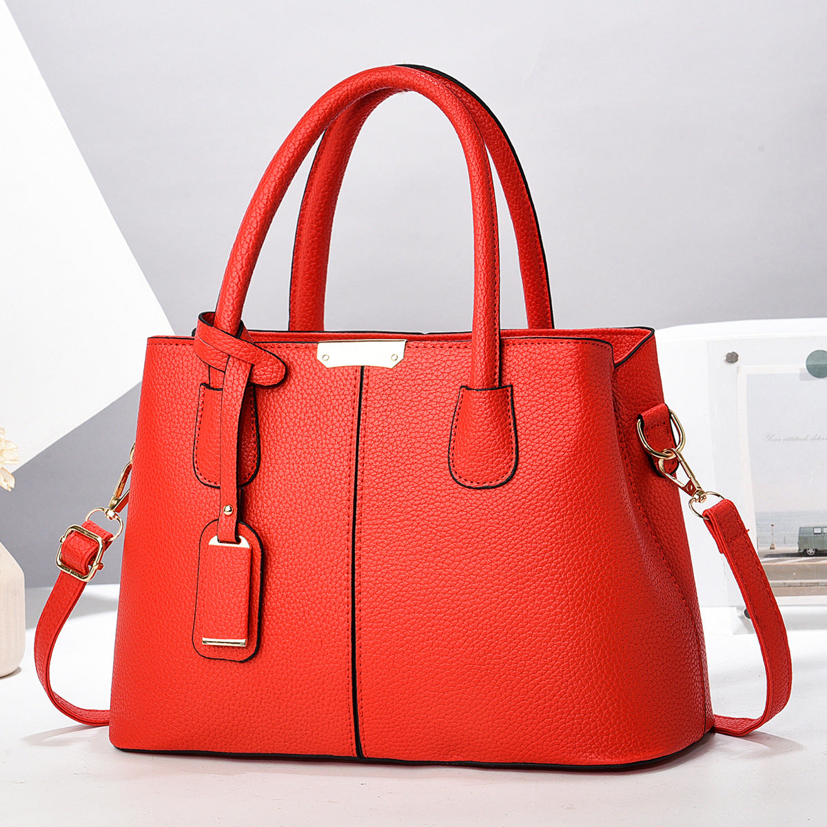 Women PU Leather Handbags Ladies Large Capacity Tote Bag Female Square Shoulder Bags New Fashion Crossbody Bags Rabio Toys & clothin