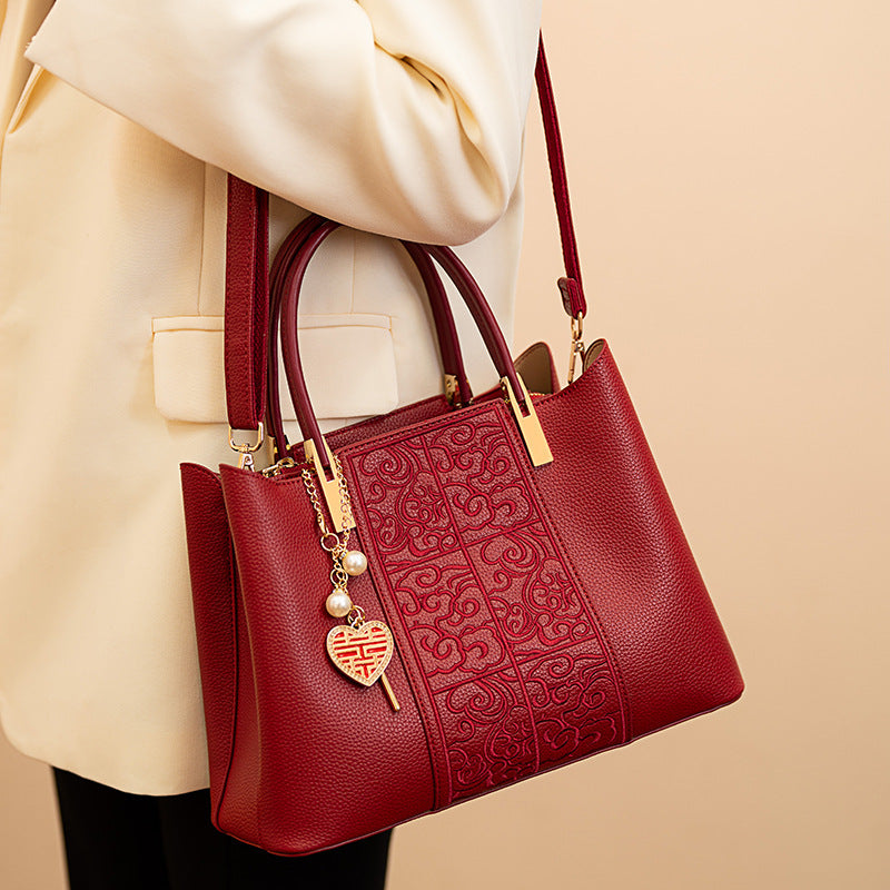 Stylish Red Carry-All Bag shopify