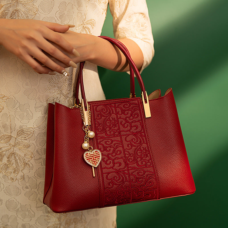 Stylish Red Carry-All Bag shopify