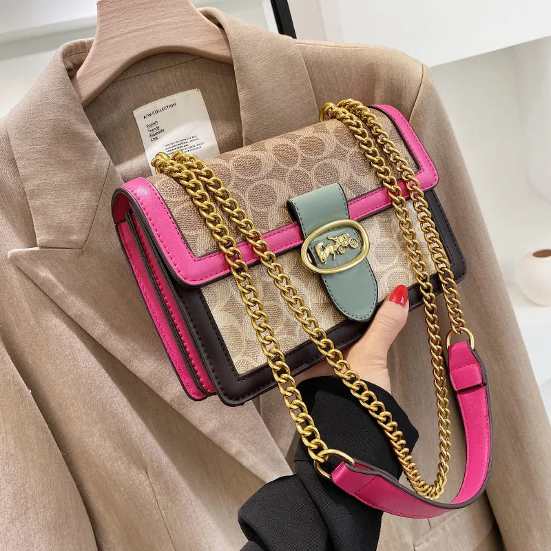The Artisan Print Chain Bag — Shoulder Luxe