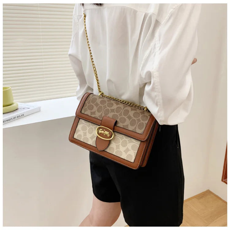 The Artisan Print Chain Bag — Shoulder Luxe