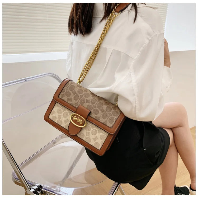 The Artisan Print Chain Bag — Shoulder Luxe