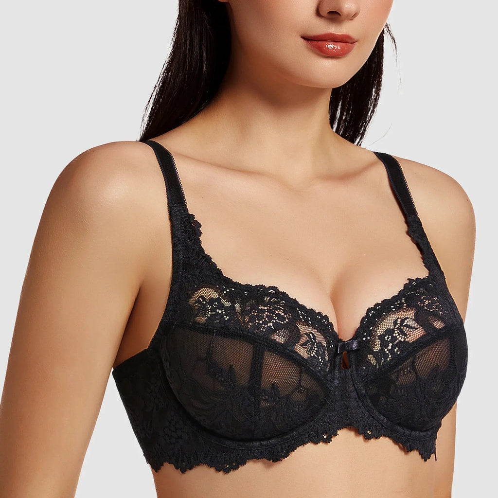 Comfort Lace Full Coverage Bra – Soft Support Everyday Wear