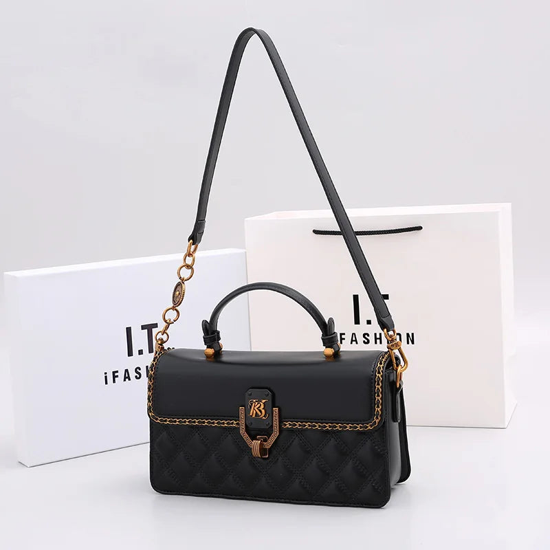 The Diamond Grid Tote — Structured Seasonal Tote