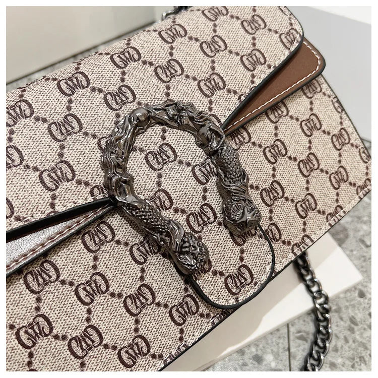 The Underarm Chain Bag — Retro Print Edition