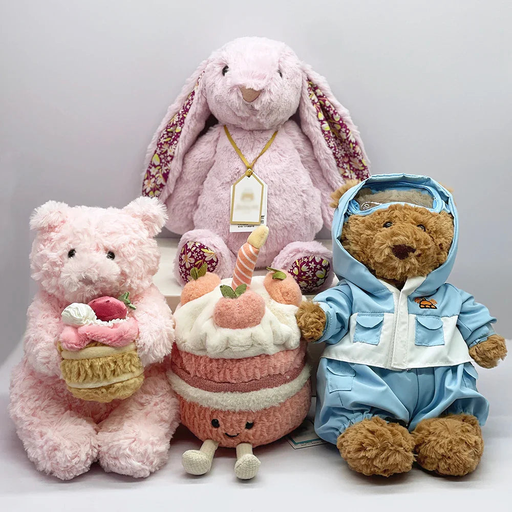 JC Bunnies Birthday Cakes Plush Gift – Cute Bunny Toy