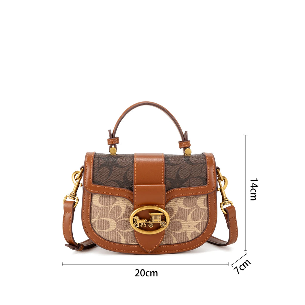 The Contrast Saddle Bag — Crossbody Statement Piece