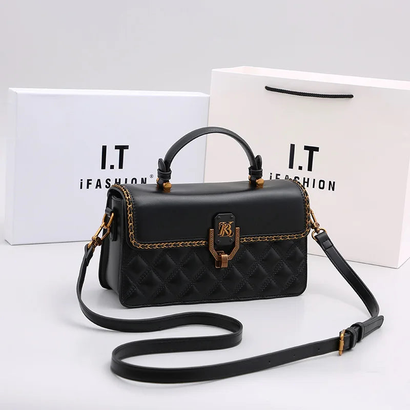 The Diamond Grid Tote — Structured Seasonal Tote