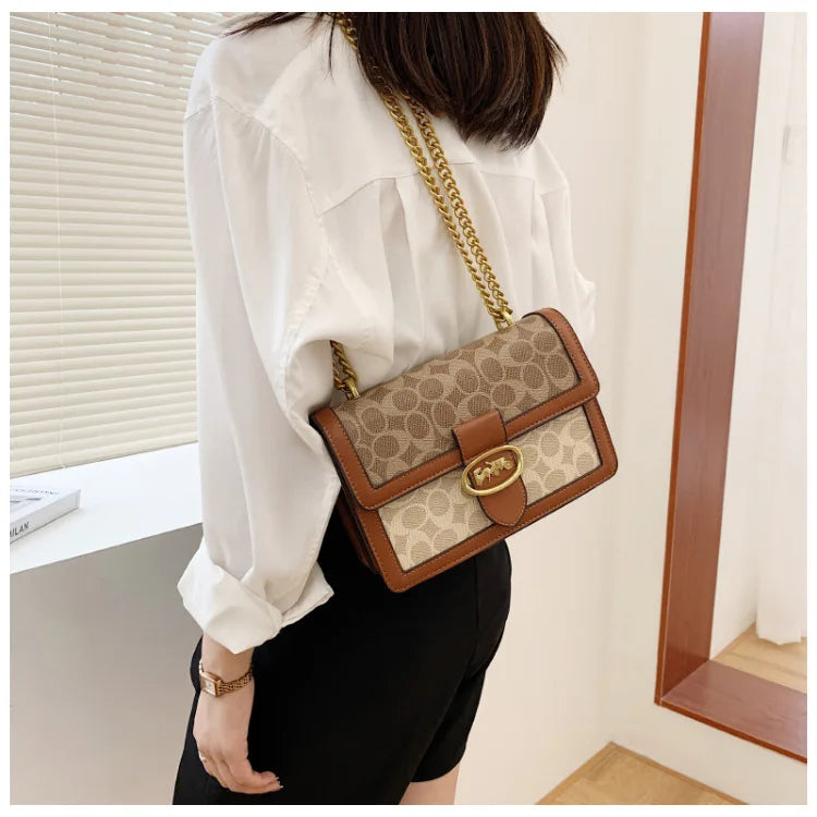 The Artisan Print Chain Bag — Shoulder Luxe