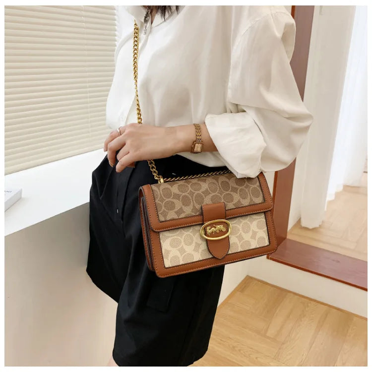 The Artisan Print Chain Bag — Shoulder Luxe