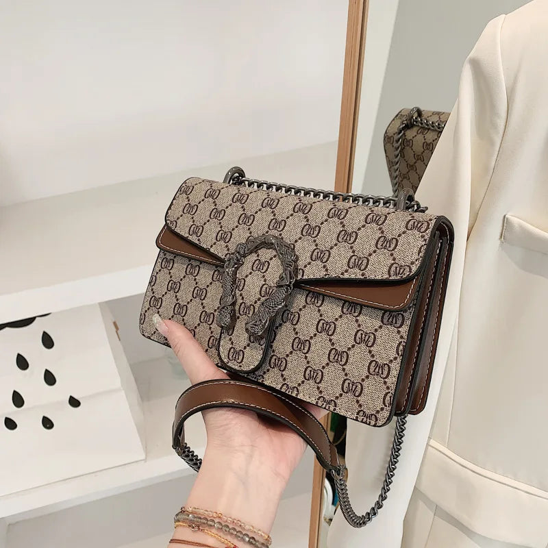 The Underarm Chain Bag — Retro Print Edition