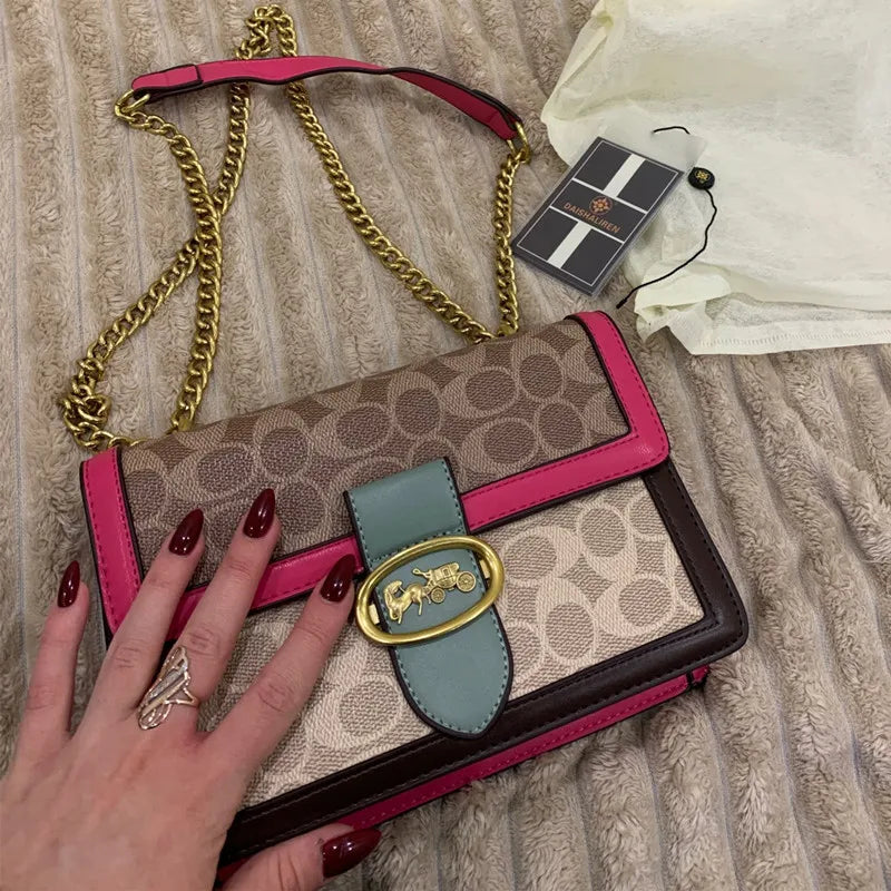 The Artisan Print Chain Bag — Shoulder Luxe