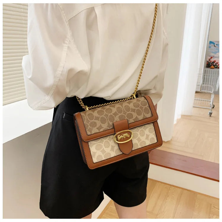The Artisan Print Chain Bag — Shoulder Luxe