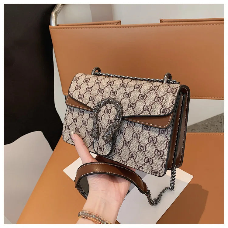 The Underarm Chain Bag — Retro Print Edition