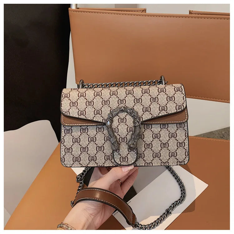 The Underarm Chain Bag — Retro Print Edition