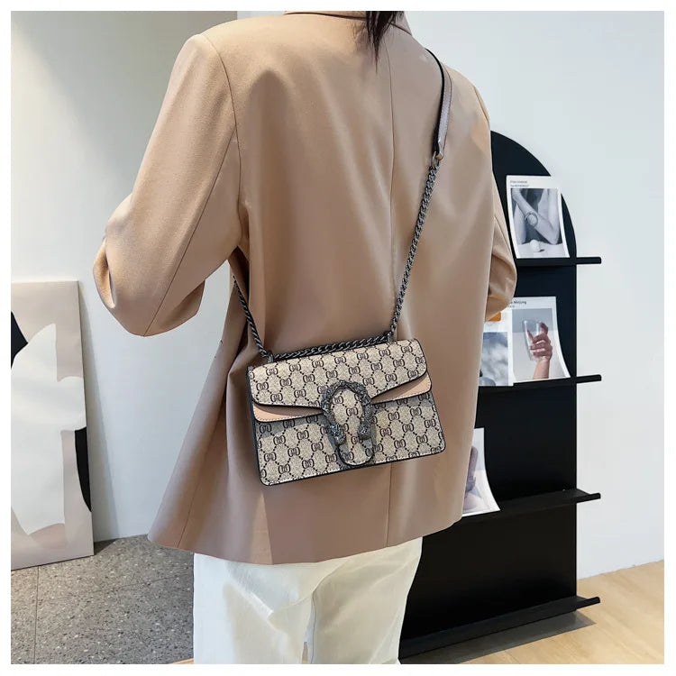 The Underarm Chain Bag — Retro Print Edition