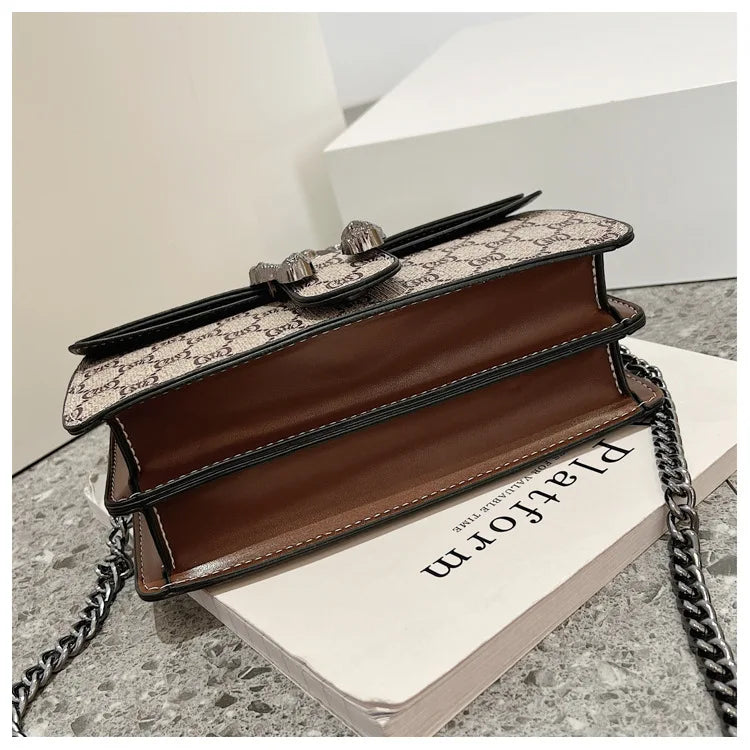 The Underarm Chain Bag — Retro Print Edition