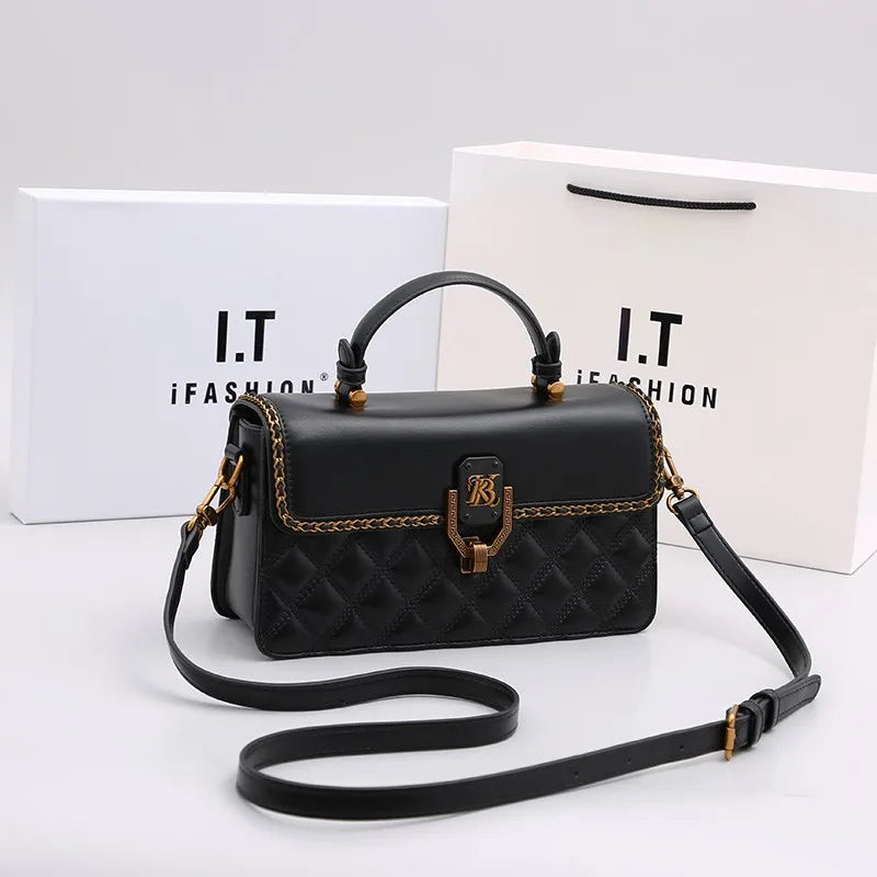 The Diamond Grid Tote — Structured Seasonal Tote