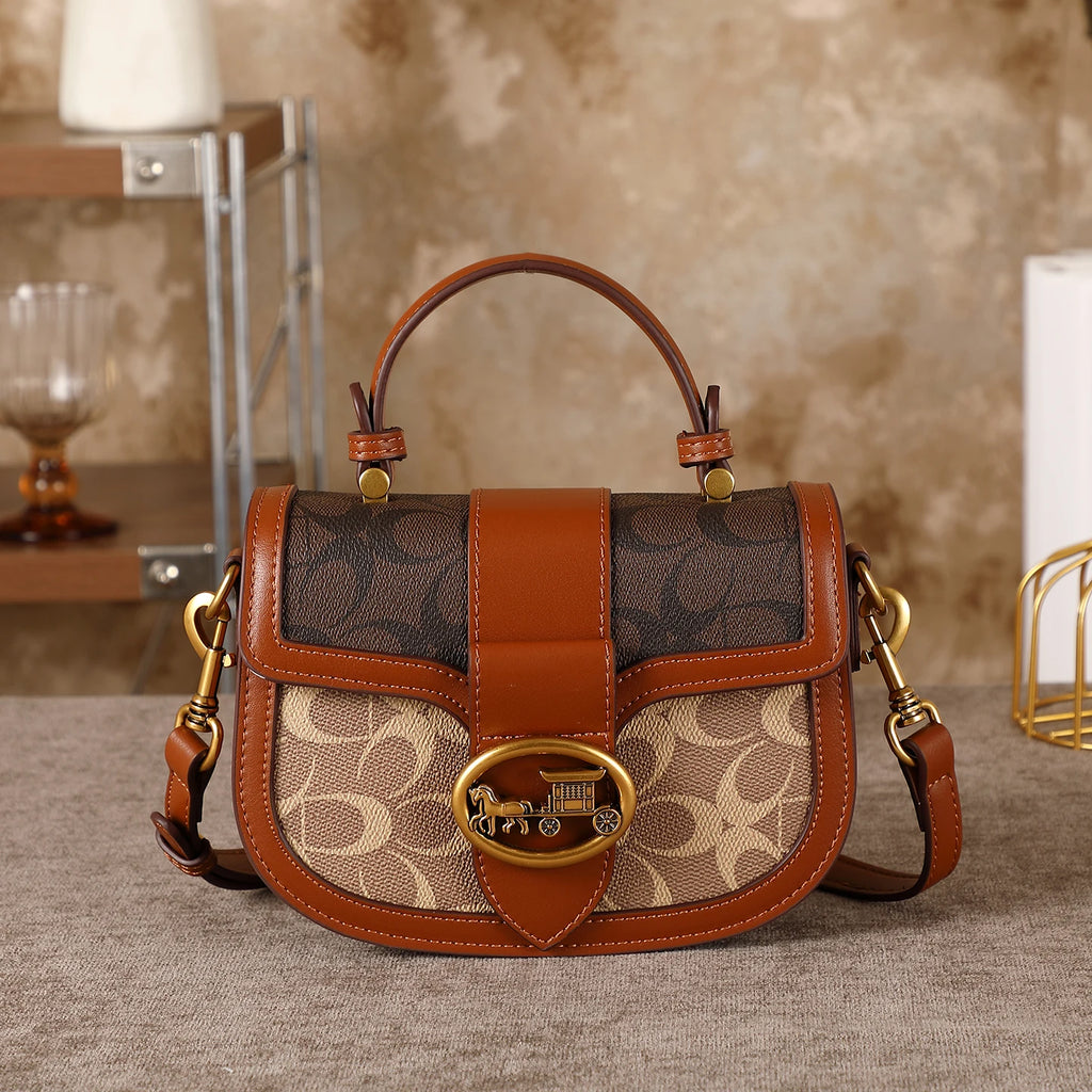 The Contrast Saddle Bag — Crossbody Statement Piece