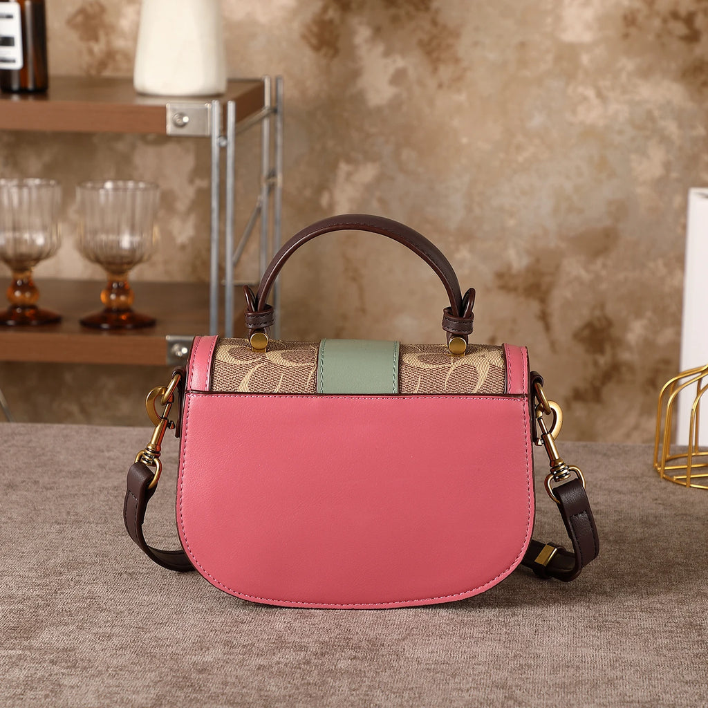 The Contrast Saddle Bag — Crossbody Statement Piece