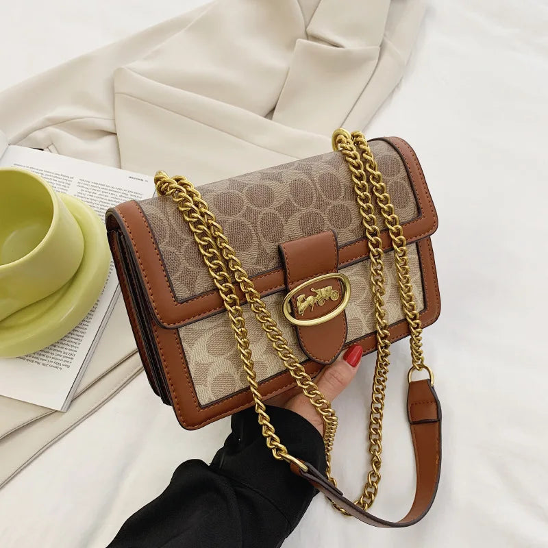The Artisan Print Chain Bag — Shoulder Luxe