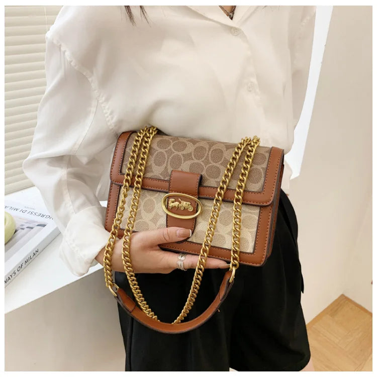 The Artisan Print Chain Bag — Shoulder Luxe