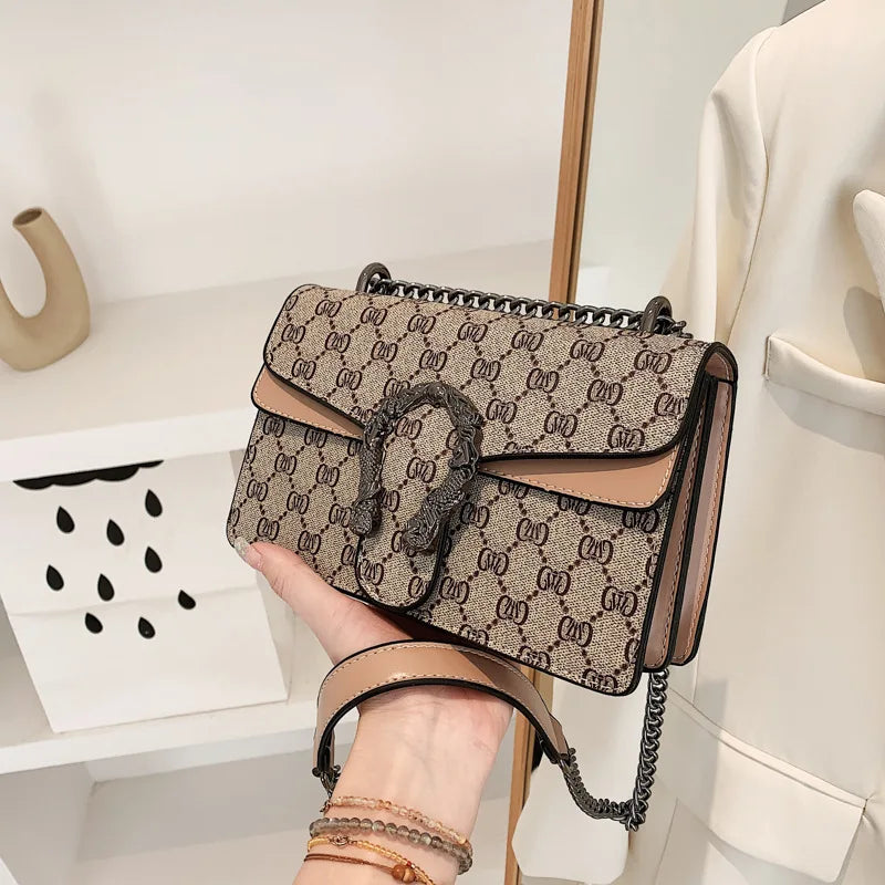 The Underarm Chain Bag — Retro Print Edition