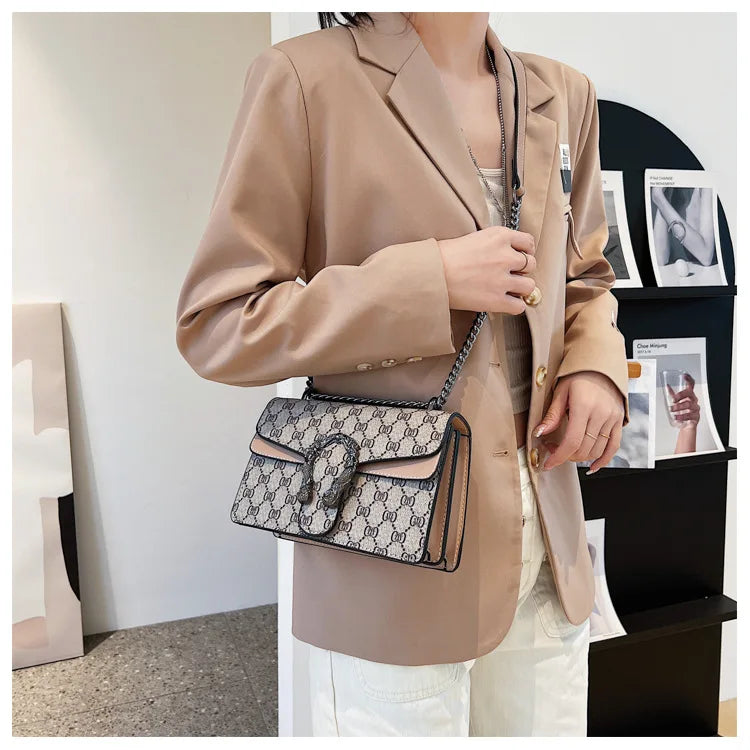 The Underarm Chain Bag — Retro Print Edition
