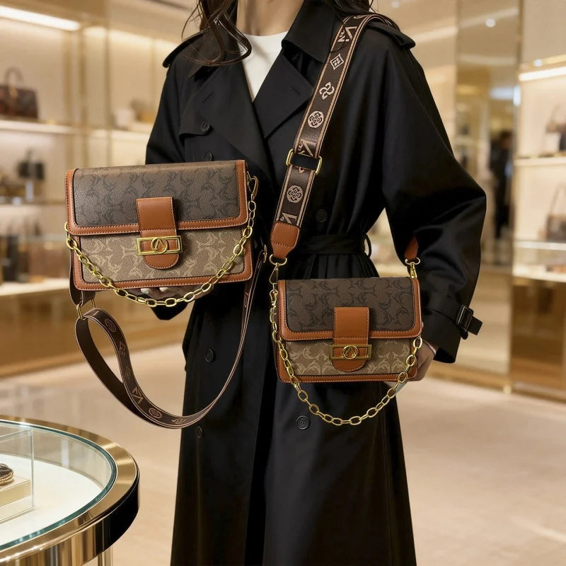 The Turn-Lock Crossbody — Structured Statement Bag