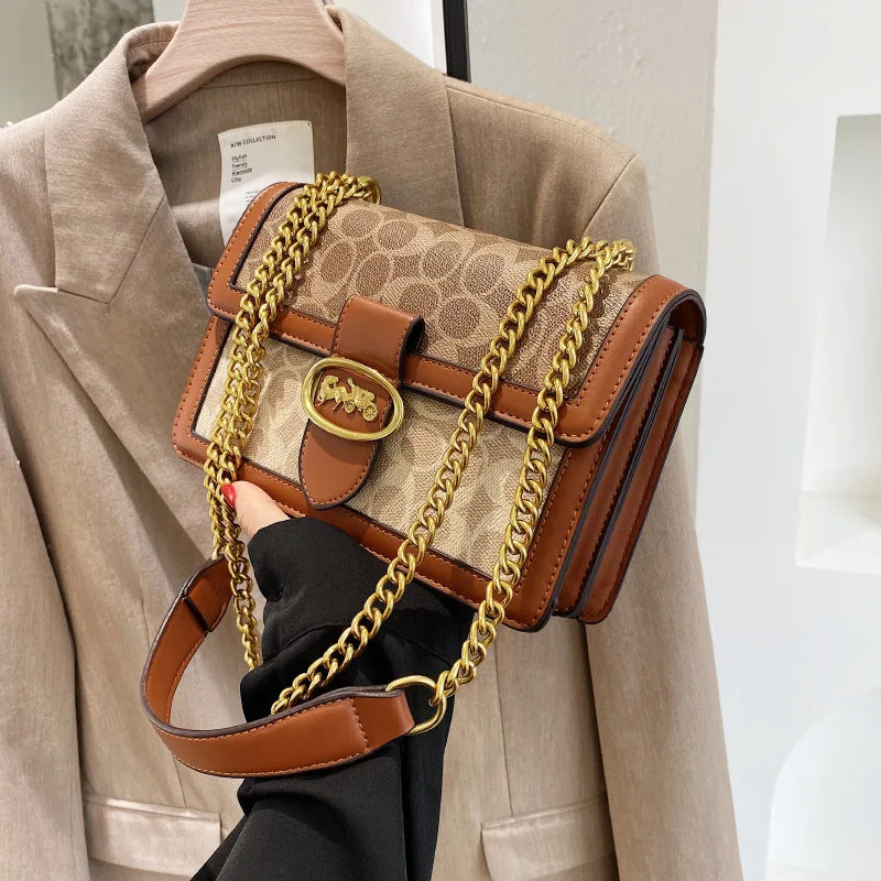The Artisan Print Chain Bag — Shoulder Luxe