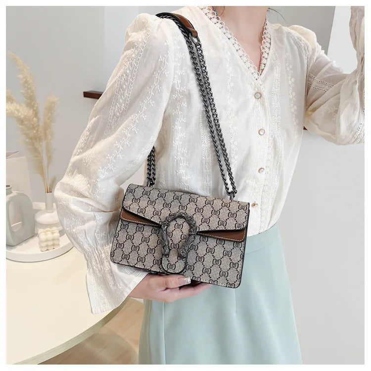 The Underarm Chain Bag — Retro Print Edition