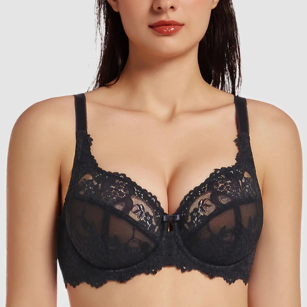 Comfort Lace Full Coverage Bra – Soft Support Everyday Wear