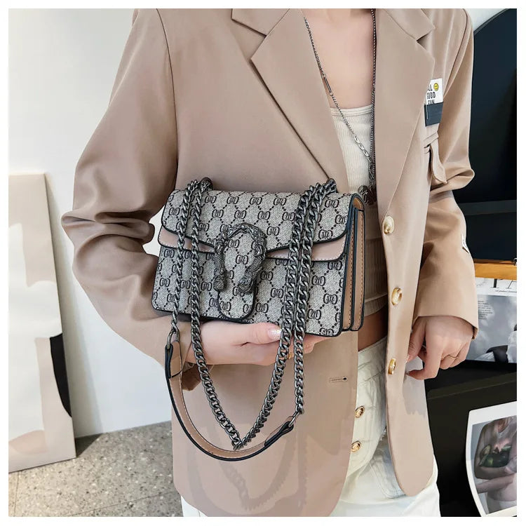 The Underarm Chain Bag — Retro Print Edition