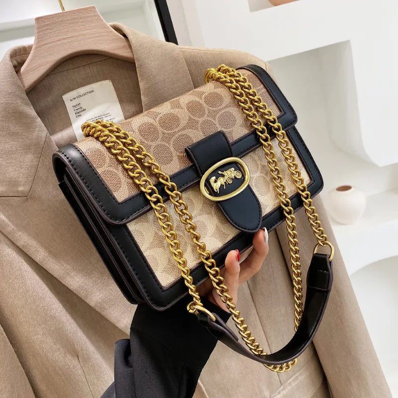 The Artisan Print Chain Bag — Shoulder Luxe