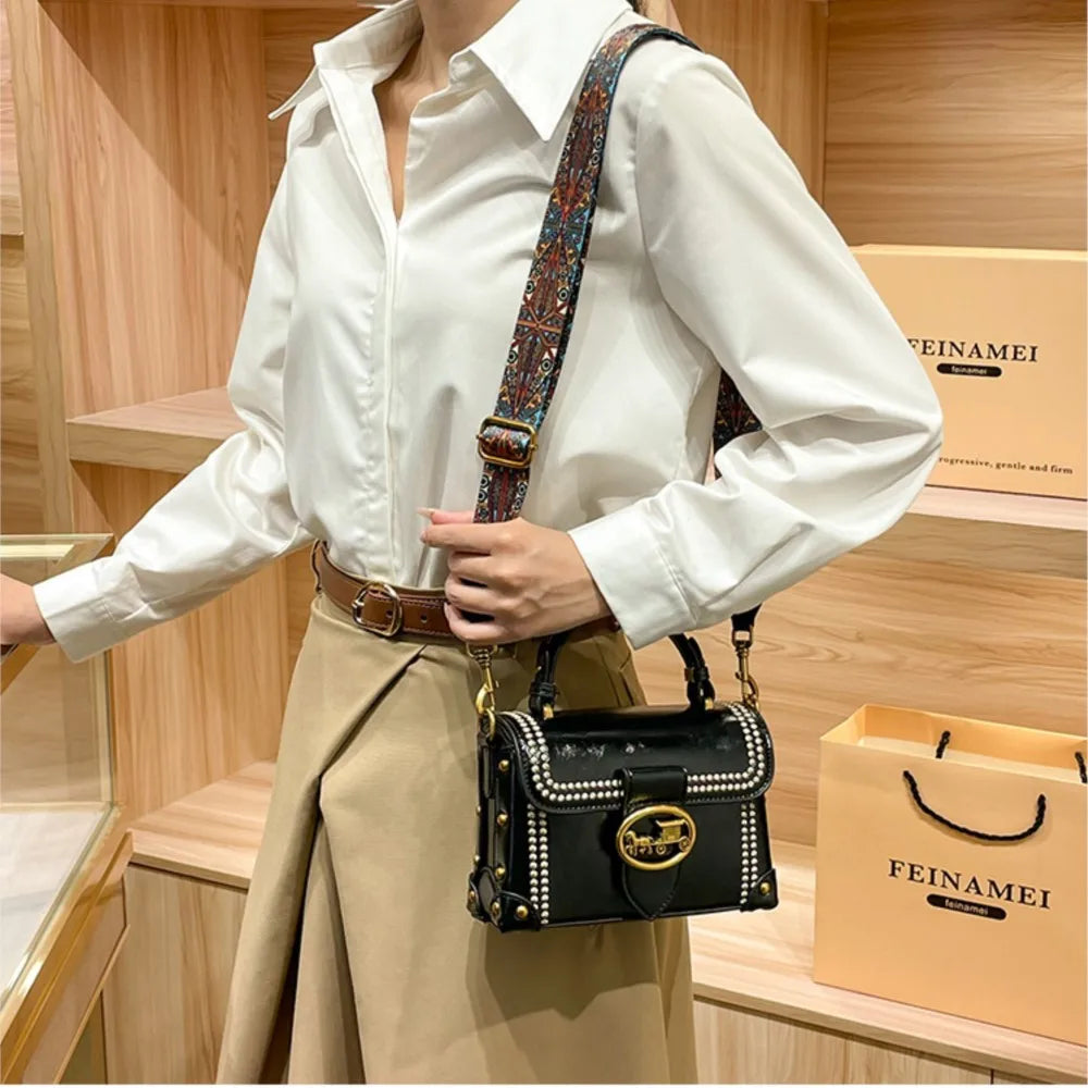 The Wide-Strap Shoulder Bag — Retro Luxe Edit