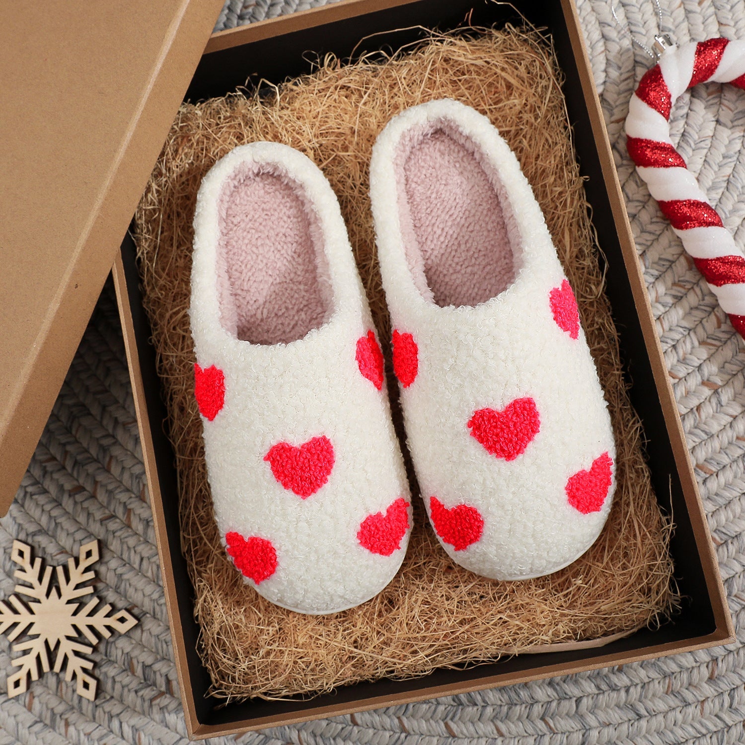 Valentine's Day Warm Indoor Love Cotton Slippers Rabio Toys & clothin