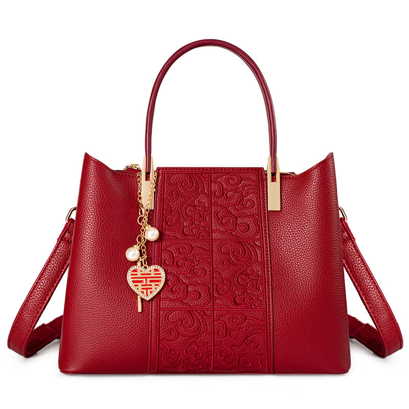 Stylish Red Carry-All Bag shopify