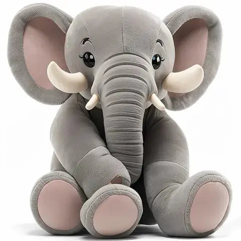 Plush Toy Animal Elephant Toy Soft Baby Pillow Gray Plush Rabio Toys & clothin
