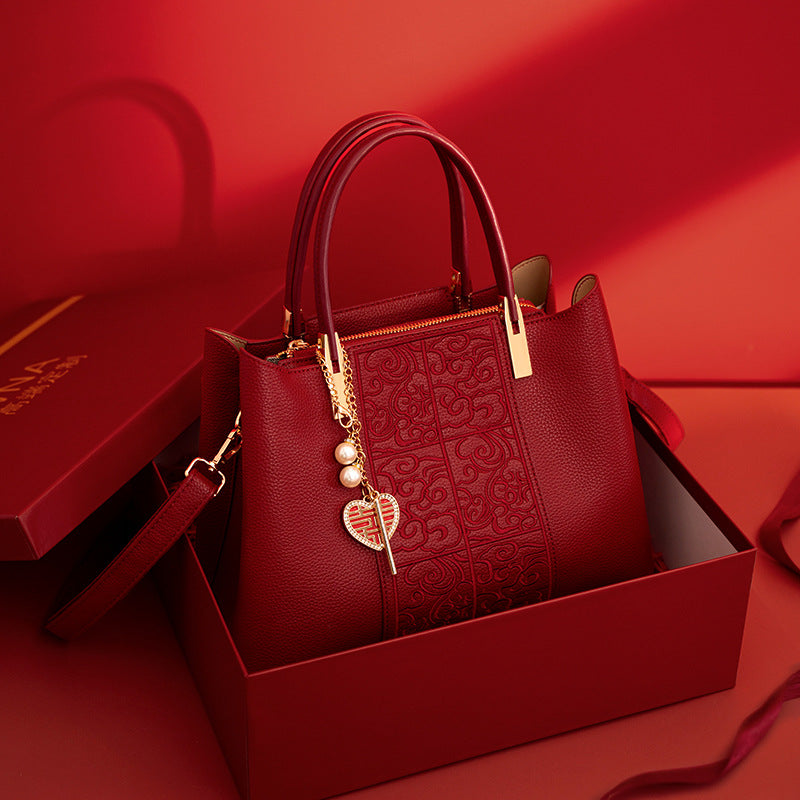 Stylish Red Carry-All Bag shopify